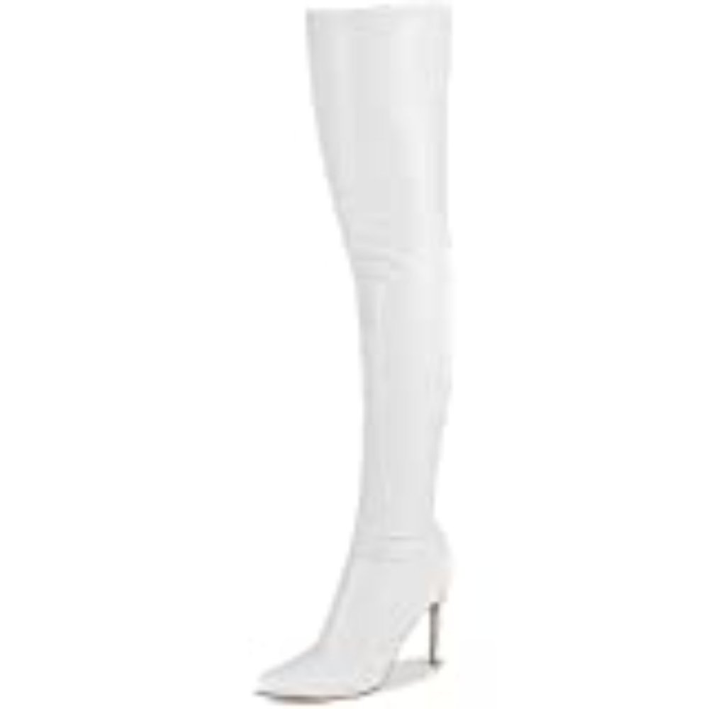 Women Pointy Toe Thigh High Stiletto Boots